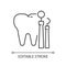 Dentistry linear icon