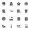 Dentistry related vector icons set