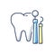 Dentistry RGB color icon