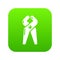 Dentistry tool professional icon green vector