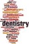 Dentistry word cloud