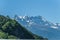Dents du Midi mountain with multiple summits in Switzerland