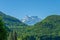 Dents du Midi mountain with multiple summits in Switzerland