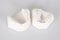 Denture gypsum print plaster teeth model isolated on white background
