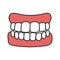 Dentures color icon