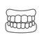 Dentures linear icon