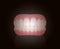 Dentures Teeth Black Background