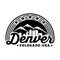 Denver Colorado logo. Vector and illustration. Black and white logo design.