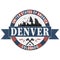Denver Colorado logo. Vector and illustration on a white background