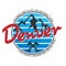 Denver Colorado logo. Vector and illustration on a white background