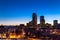 Denver Skyline at Blue Hour Mar 2013