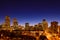 Denver Skyline at Blue Hour Mar 2013