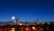 Denver Skyline with Moon