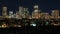 Denver Skyline Zoom Out Night Timelapse