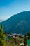 Deodar tree Landscape of mountain village near jalori pass - India