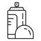 Deodorant spray icon, outline style