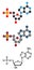 Deoxyadenosine monophosphate (dAMP) nucleotide molecule. DNA building block