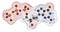 Deoxyguanosine triphosphate (dGTP) nucleotide molecule. DNA building block. Atoms are represented as spheres with conventional