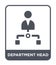 department head icon in trendy design style. department head icon isolated on white background. department head vector icon simple