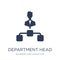 Department Head icon. Trendy flat vector Department Head icon on