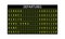 Departure table at the airport. Flights canceled. Vector illustration