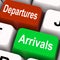 Departures Arrivals Keys Mean Travel And Vacation