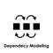 dependency modeling icon. One of business collection icons for websites, web design, mobile app