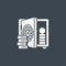 Deposit Account related vector glyph icon.