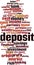 Deposit word cloud