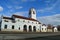 The Depot back view of historic Boise Idaho building train tracks and platform