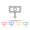 Depreciation multi color icon. Simple thin line, outline vector of trade wars icons for ui and ux, website or mobile application