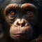 Depressed chimps eyes reveal its emotional sorrow and inner sense of desolation