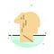 Depression, Grief, Human, Melancholy, Sad Abstract Flat Color Icon Template