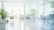 depth blurred commercial office interior