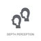 Depth perception icon. Trendy Depth perception logo concept on w