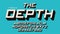 The Depth vector decorative font design, alphabet, typeface, typ