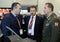 Deputy Ministers of the Interior of Russia Sergey Gerasimov and Viktor Zolotov at the international exhibition `Interpolitex`