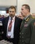 Deputy Ministers of the Interior of Russia Sergey Gerasimov and Viktor Zolotov at the international exhibition `Interpolitex`