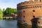 Der Don Tower, built in 1854. Forts of Kaliningrad. Walled city of Koenigsberg. German fortifications of 19th century