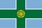 Derbyshire flag, county of England. United Kingdom.