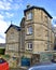 Derbyshire stone house on The Chatsworth Estate. Edensor, Derbyshire, England, UK. March 17, 2023.