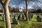 Derbyshire village cemetery graveyard England