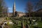 Derbyshire village cemetery graveyard England