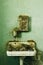 Derelict Bathroom Sink + Poop - Abandoned Creedmoor State Hospital - New York