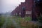 Derelict Brick Buildings in Morning Fog - Abandoned Indiana Army Ammunition Plant - Charlestown, Indiana