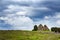 Derelict church and stormy skies on the Isle of Skye