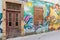 Derelict Door and Window and Beautiful Street Art on Pythonos St