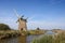 Derelict drainage windmill on Norfolk Broads