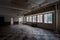Derelict Empty Room with Vintage Tile Floor + Windows - Downtown Youngstown, Ohio