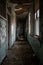 Derelict Hallway with Furniture - Abandoned Tuberculosis Sanatorium - New Jersey